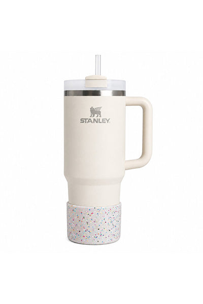 Yenigeldi Konfetti Glitter Silikon Tumbler Alt Koruyucu – Stenley 30oz/40oz Quencher Uyumlu Bardak Tabanı Boot Aksesuar