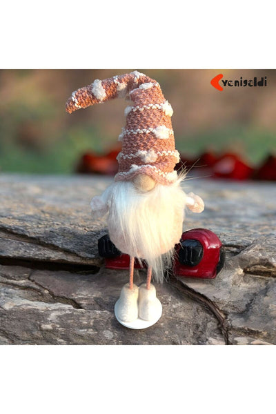 Yenigeldi El Yapımı 35 Cm Peluş Cüce Iskandinav Gnome , Ev Dekoru Ve Yılbaşı Süslemeleri T82