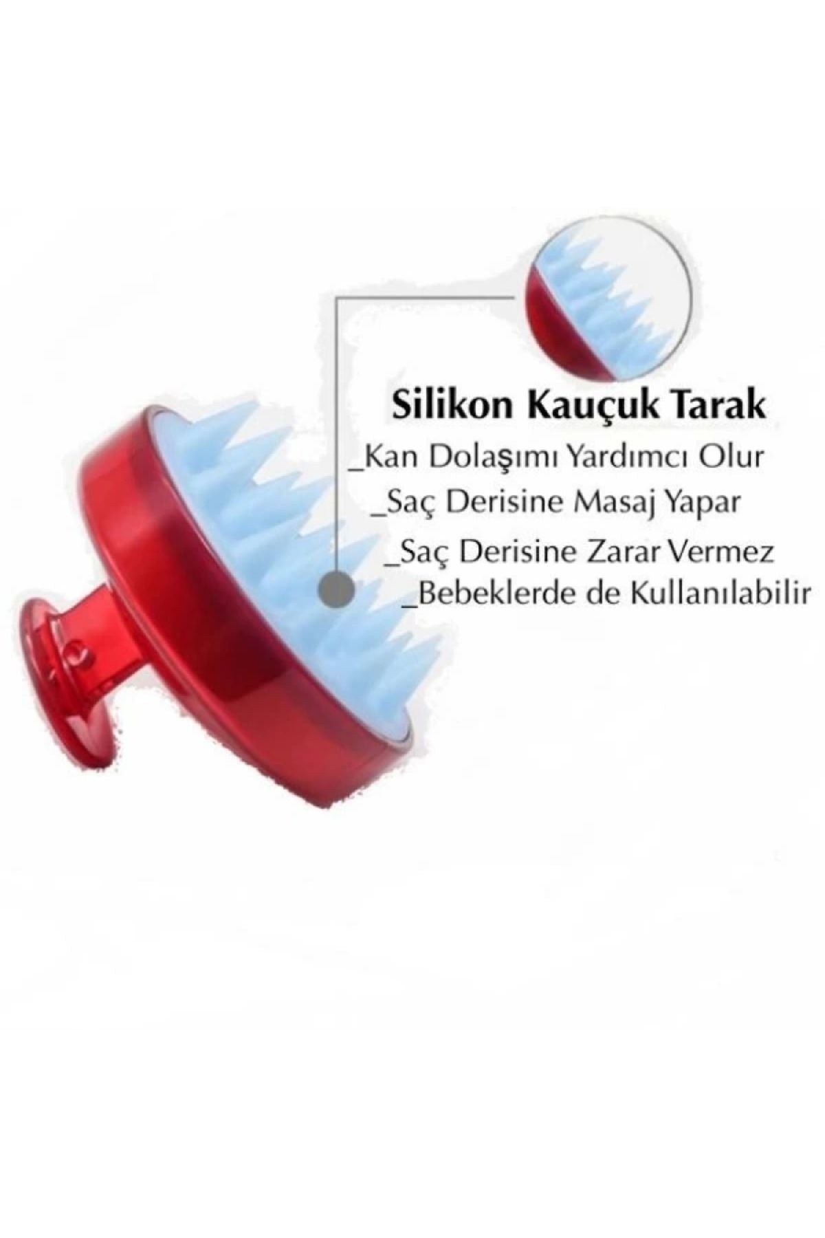 Yumuşak Silikon Saç Derisi Masajı Şampuan Fırçası,saç Derisi Stres Için Baş Masajı Duş Saç Fırçası