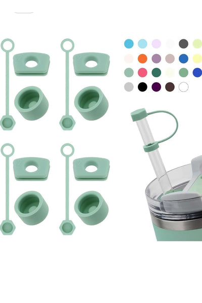 Yenigeldi 2 set (6 parça ) okaliptüs , pipet için 40 ve 30 oz Termos için Sızdırmaz Seti