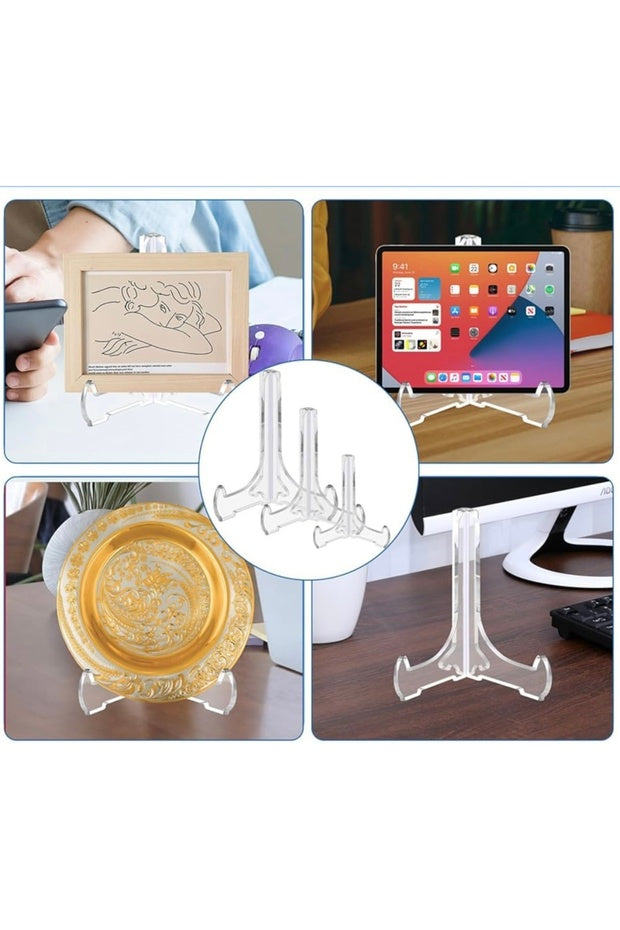 Yenigeldi büyük Akrilik Tabak Çerçeve Ayağı Ayak Stand