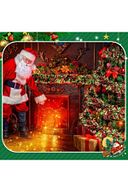 2 Adet 1.7m Cicili Bicili Yılbaşı Püskül Metalik Noel Ağacı Parlak Çelenk Süslemeleri (kırmızı Yeşil