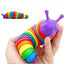 Yenigeldi Renkli 10 Cm Tırtıl Oyuncak, Fidget Sticky Stretch Duyusal Oyuncak