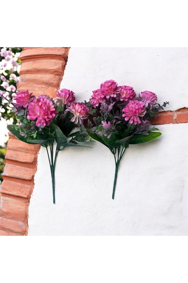 1 Demet Dekoratif Yapay Pembe Çiçek -vazo dahil değildir