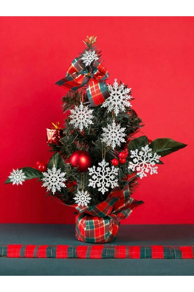 3 Adet Kar Tanesi Yılbaşı Süs Ağaç Süsü Parti Dekorasyon