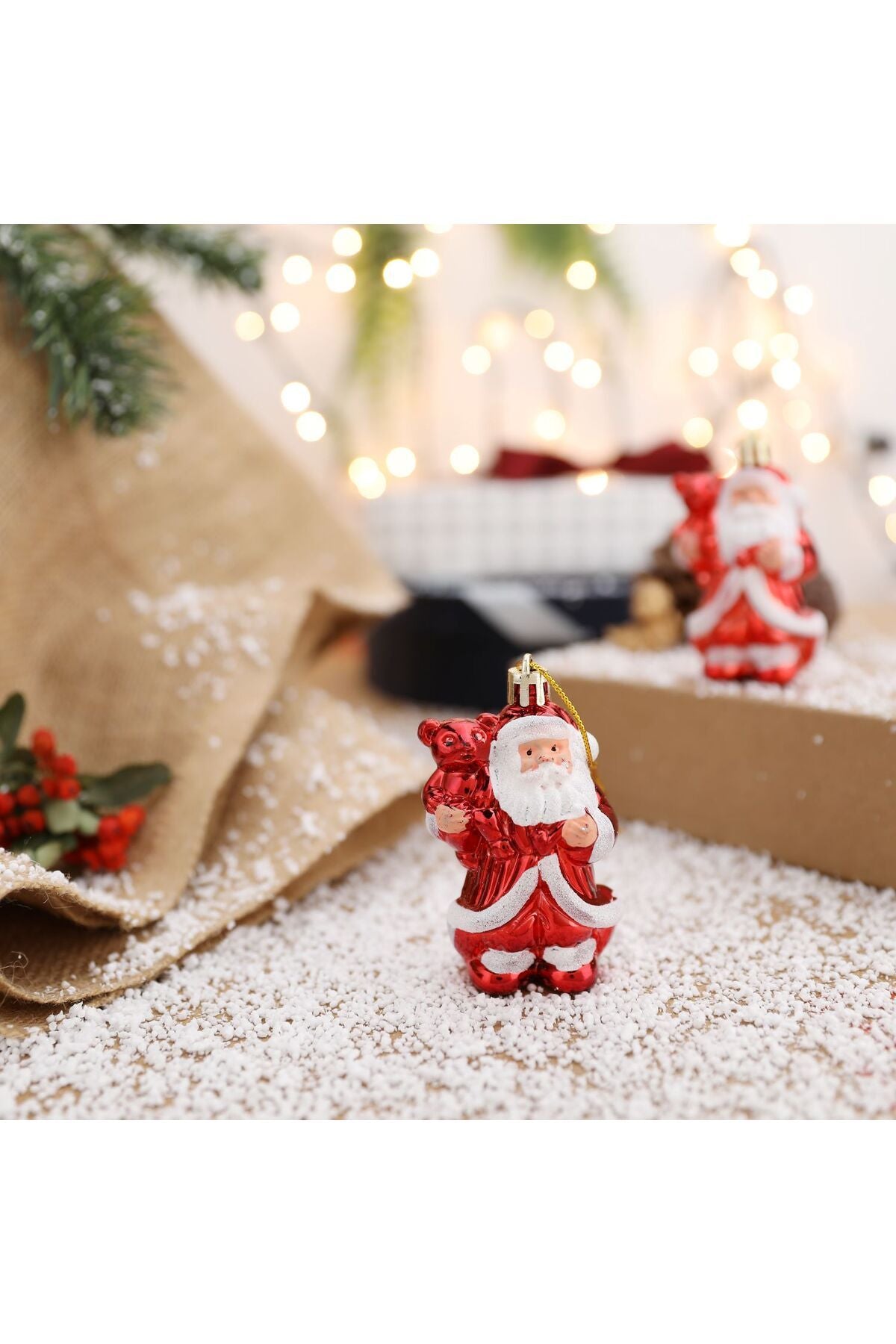 Yenigeldi 3 Adet Hediye Getiren Noel Baba Çam Ağacı Süsü Parti Doğum Günü Yılbaşı Ağacı Süslemeleri