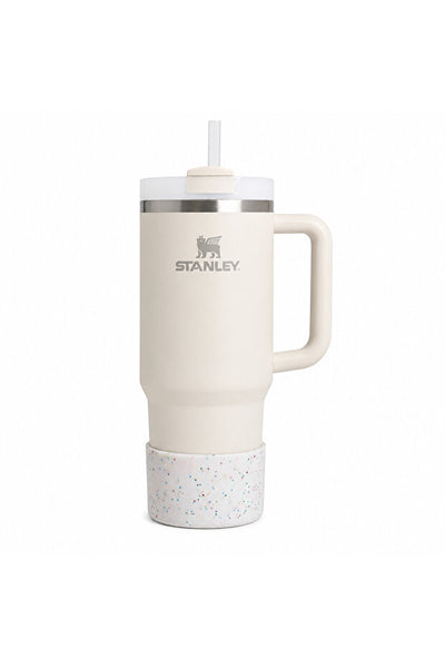 Yenigeldi Konfetti Glitter Silikon Tumbler Alt Koruyucu – Stenley 30oz/40oz Quencher Uyumlu Bardak Tabanı Boot Aksesuar