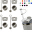 Yenigeldi 2 set ( 6 parça ) Gri pipet için 40 ve 30 oz Termos için Sızdırmaz Seti
