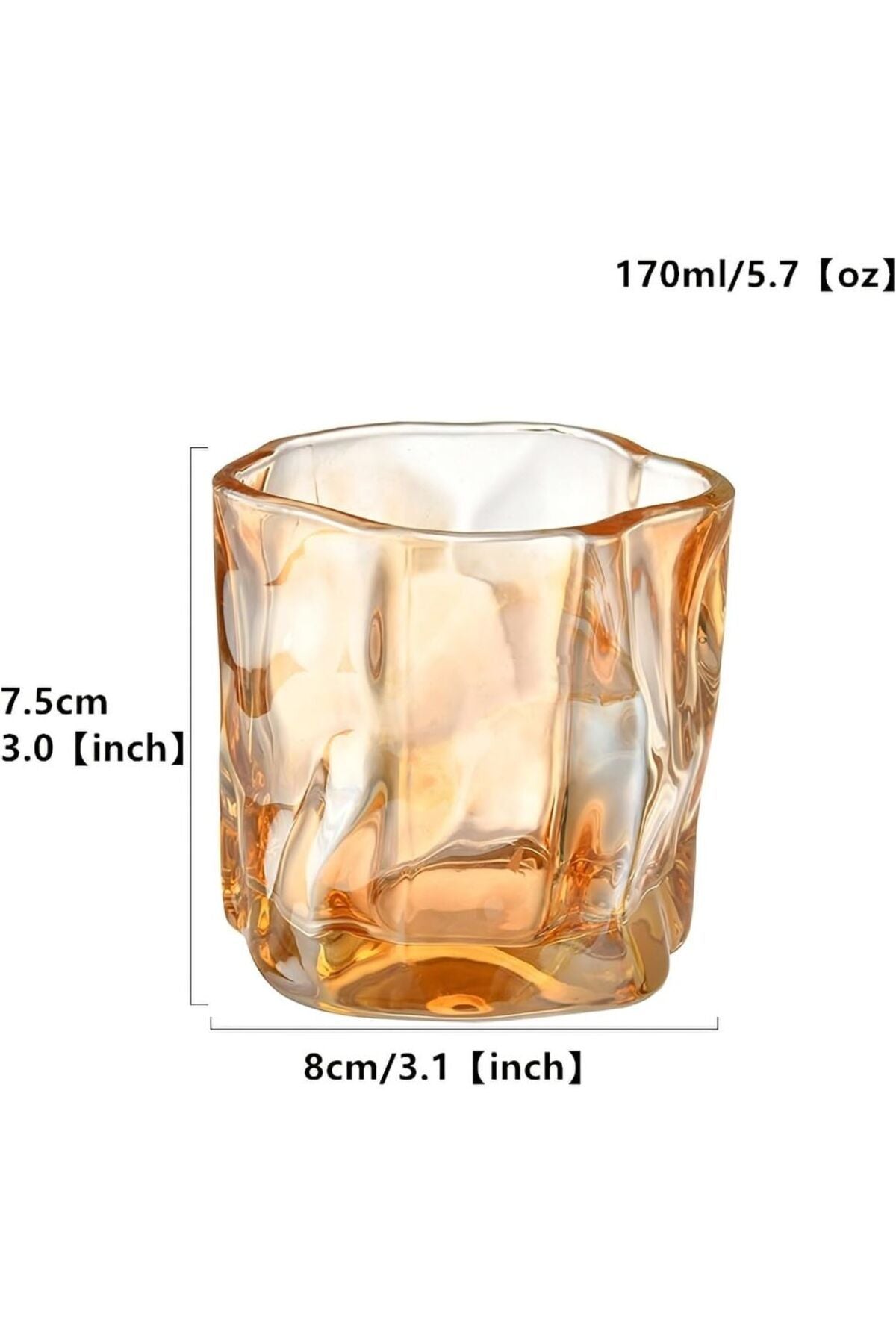 1 Adet Bükülme Kehribar Iskandinav Tarzı Kola Kahve Sunum Bardak