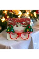 Yenigeldi Yılbaşı Parti Gözlük, Çam Figürlü Gözlük, Parti Gözlük Tek Ebat Yılbaşı Süs