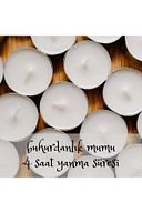 Yenigeldi 6'lı 4 Saat Yanan, Avrupa'dan Ithal, Bispol Tealight Mum
