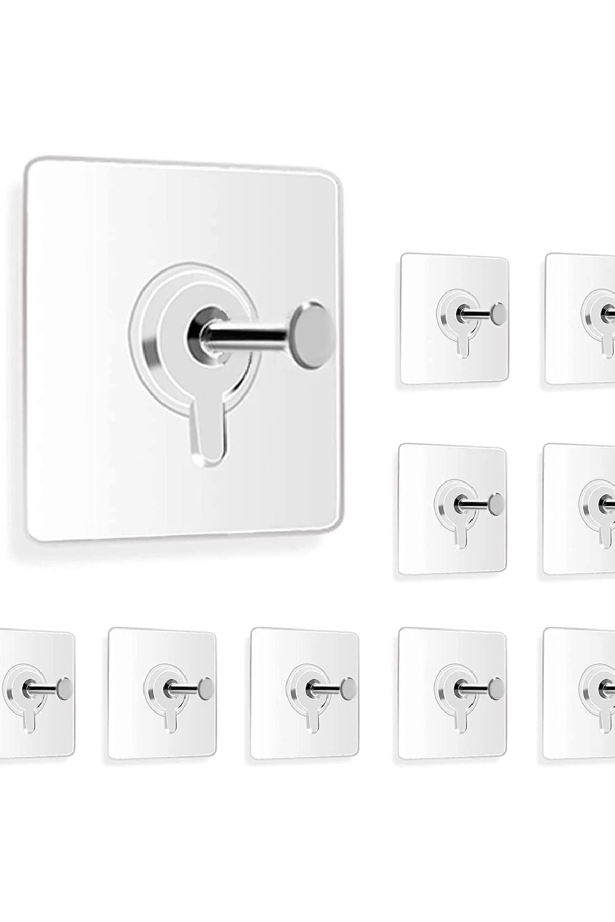 Yenigeldi 4 Adet Yapışkan Çerçeve Resim Askısı Yapışkanlı Askı Paslanmaz Çelik Mutfak Banyo Ev Duvar Dekoru Çi