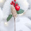 Yenigeldi 4 Adet Kokina Yılbaşı Yapay Meyve Dalları Noel Için, Red Berry Kırmızı Meyve Sapları T1194