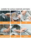 2 Adet Çift Katlı Çok Amaçlı Mucize Mikrofiber Inox Bez Telli Bulaşık Bezi, Mutfak Banyo Bezi