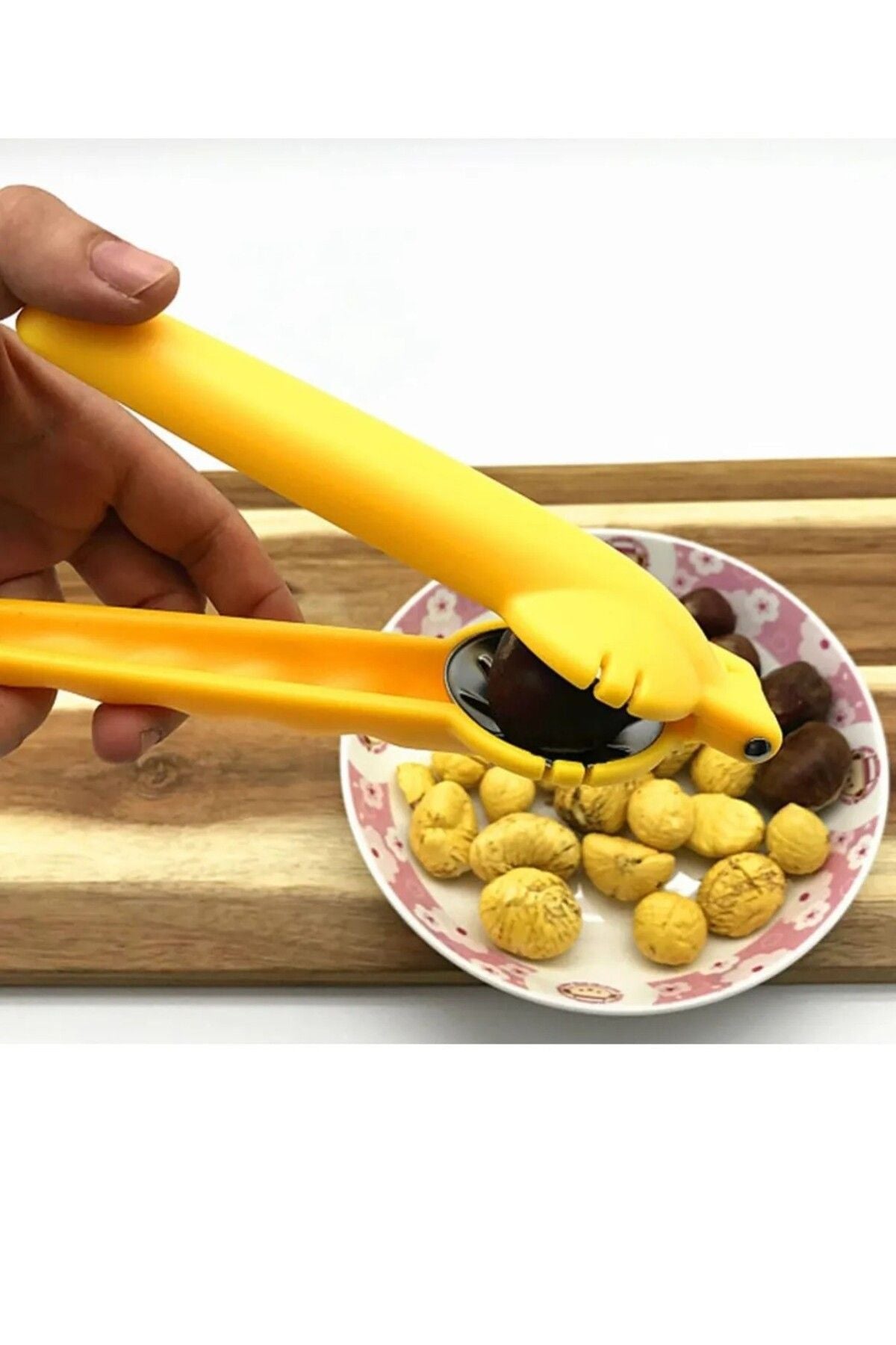 1 Adet Yeni Tasarım Ergonomik Paslanmaz Çelik Hazneli Kestane Kesici