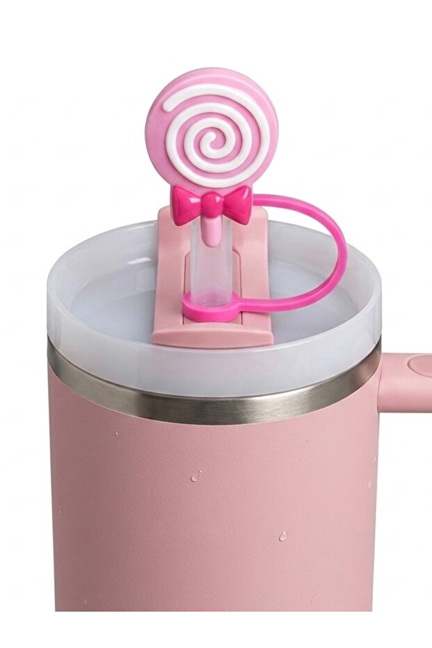 Yenigeldi Sevimli Lolipop 10mm Pipet Koruyucu - Silikon Pipet Tıpası, Kapağı ve Başlığı