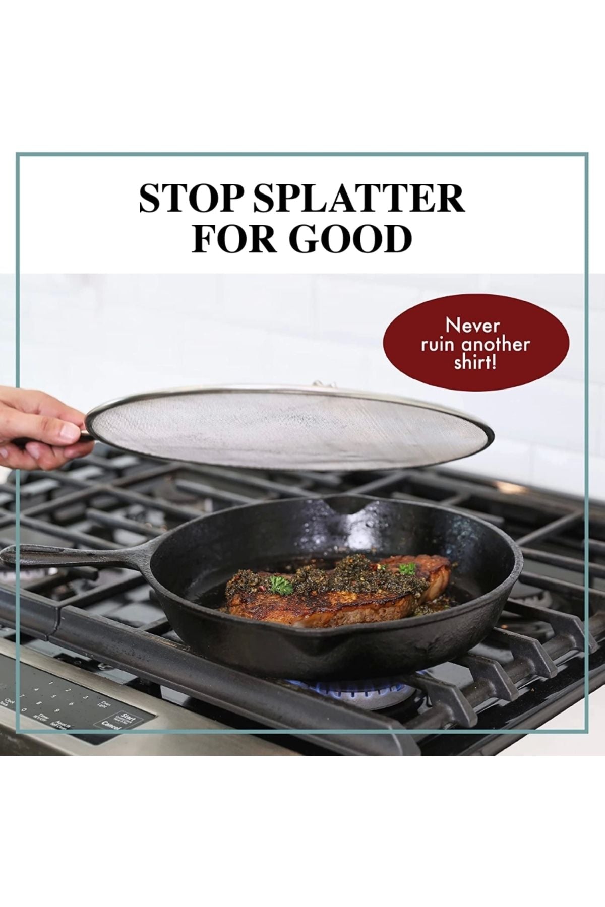 25 Cm 3'ü 1 Arada Paslanmaz Çelik Yağ Sıçratmaz Süzgeç Ve Soğutma Tavası (1 ADET)