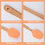 Yenigeldi 6 Adet 21 cm Pastel Renk Bambu Saplı Mini Silikon Pişirme Seti, ( Kaşık,Fırça,Spatula)