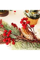 2 Adet 17 cm Kokina Red Berry Yılbaşı Süsü Yılbaşı Uğuru T-105