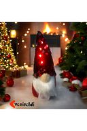 2 Adet Payetli Gnome Beyaz Sakallı Yılbaşı Şans Cücesi Yılbaşı Süsü Ağaç Araba Süsü T81