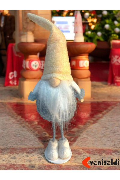 Yenigeldi El Yapımı 35 Cm Peluş Cüce Iskandinav Gnome , Ev Dekoru Ve Yılbaşı Süslemeleri T82