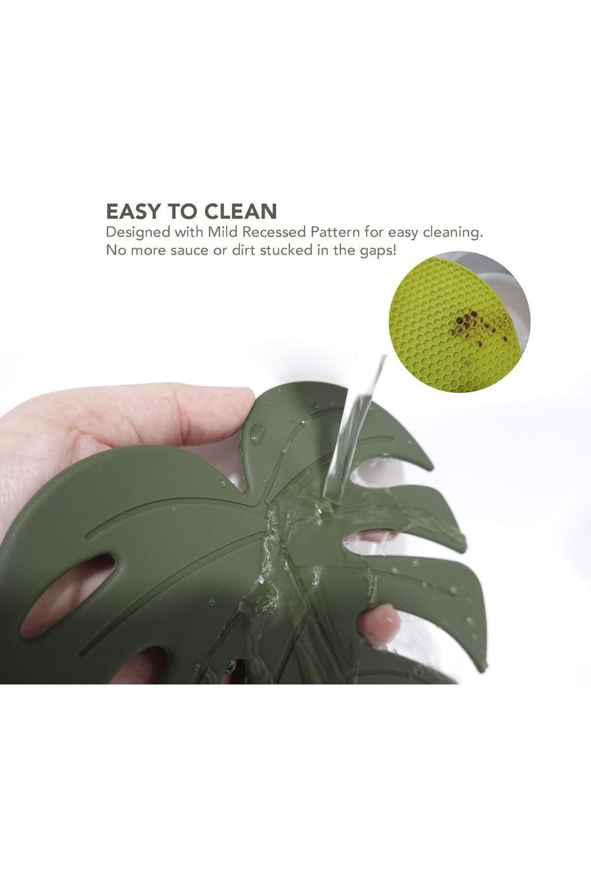 Yenigeldi 1 Adet Yaprak Silikon Çok Amaçlı Nihale Servis Isıya Dayanıklı Kaymaz Tencere Matı Trivet