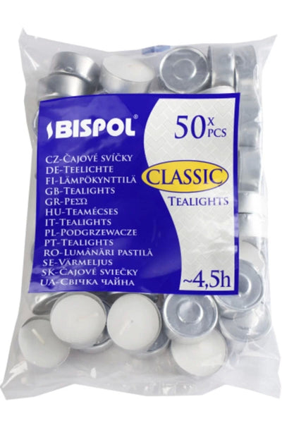 50 Li Tea Light , 50 Li Mum , 50 Li Kokusuz Mum