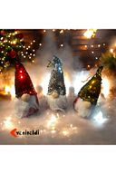 2 Adet Payetli Gnome Beyaz Sakallı Yılbaşı Şans Cücesi Yılbaşı Süsü Ağaç Araba Süsü T81