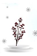 Yenigeldi 2 Adet 70 cm Büyük Boy El Yapımı Uğur Kokina Red Berry Yılbaşı Süsü Süs t1151