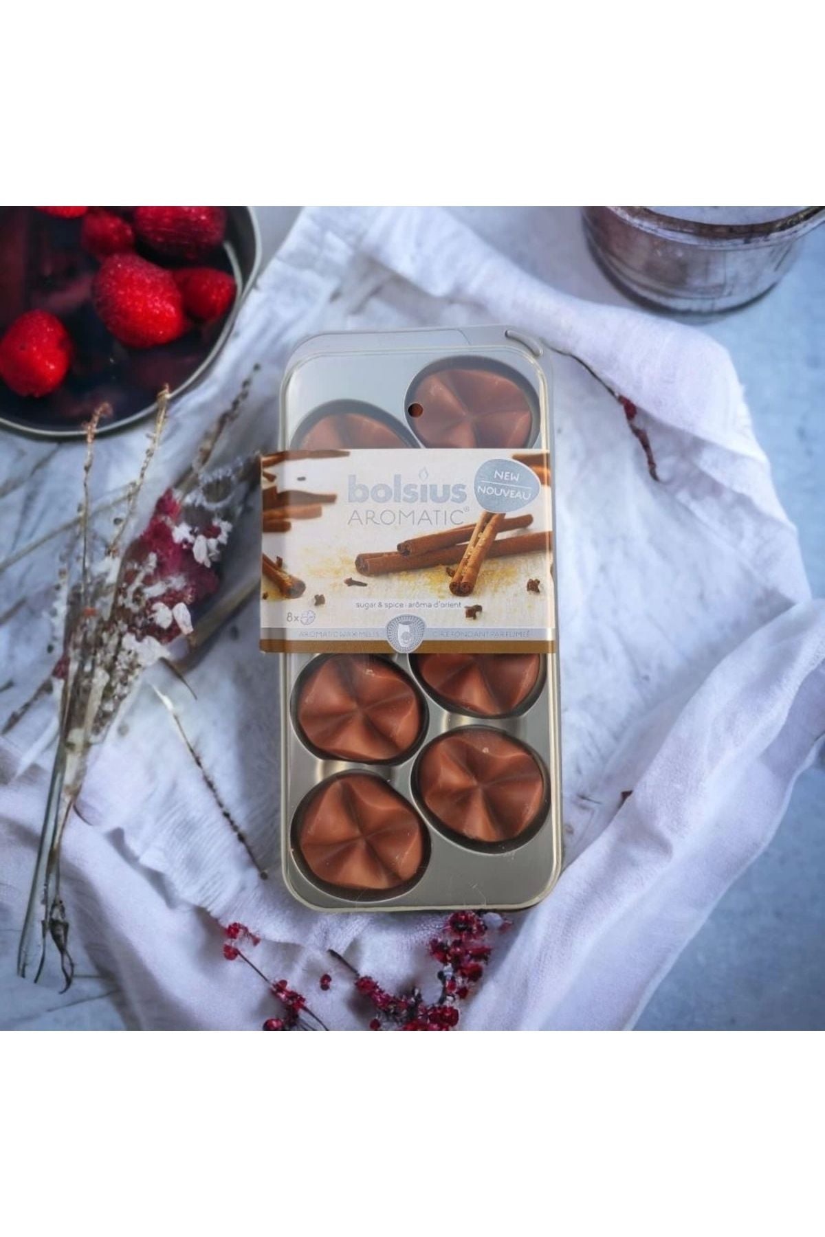 100 Saatlik Mum Buhurdanlık Koku Wax Melt Polonya Yapımı Bolsius Sağlık Sertifikalı