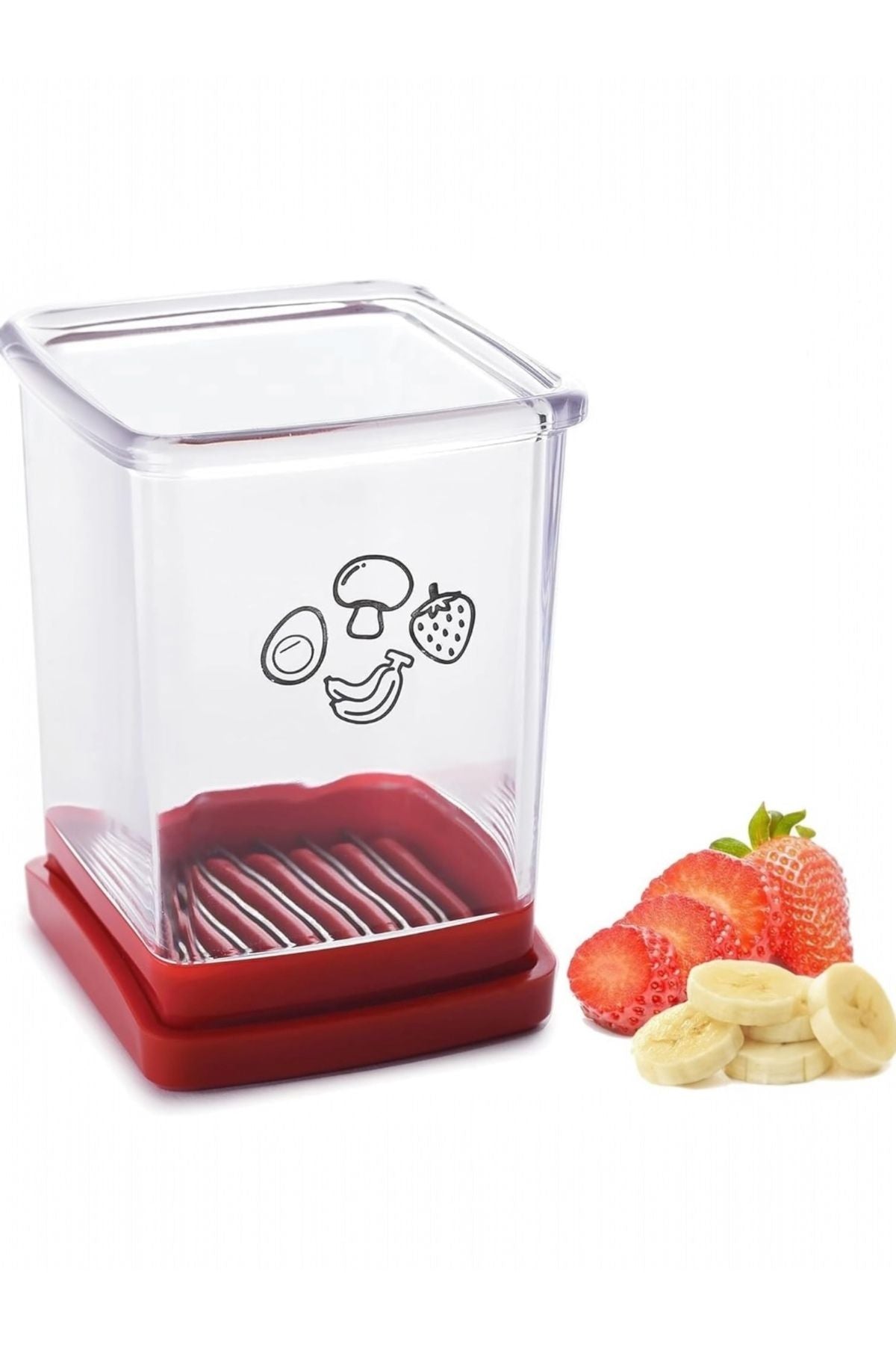 Yenigeldi 2 Adet Meyve Sebze Dilimleme Paslanmaz Çelik Bardak Dilimleme Yumurta Dilimleme