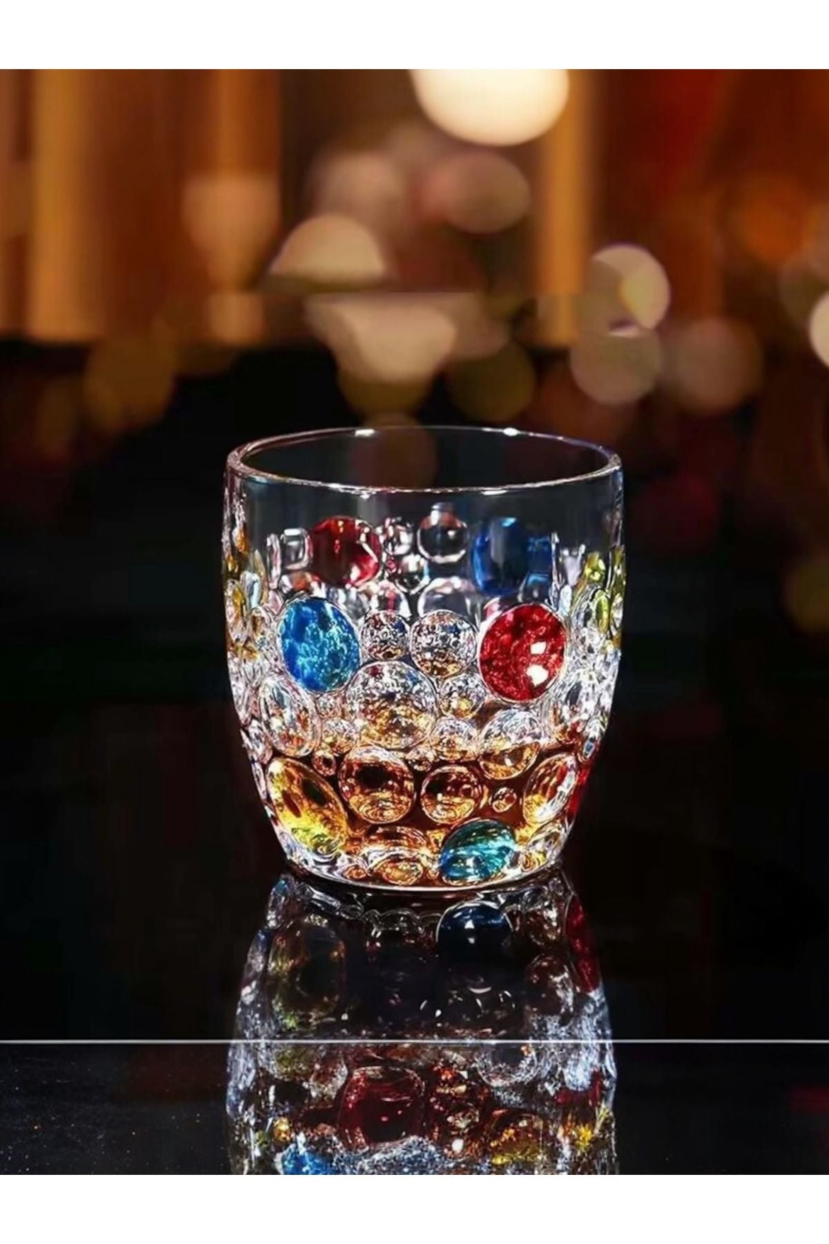 Yenigeldi 2 Adet (Y22)Renkli Vintage Premium Viski Bardağı , Burbon Kokteyl Bardak