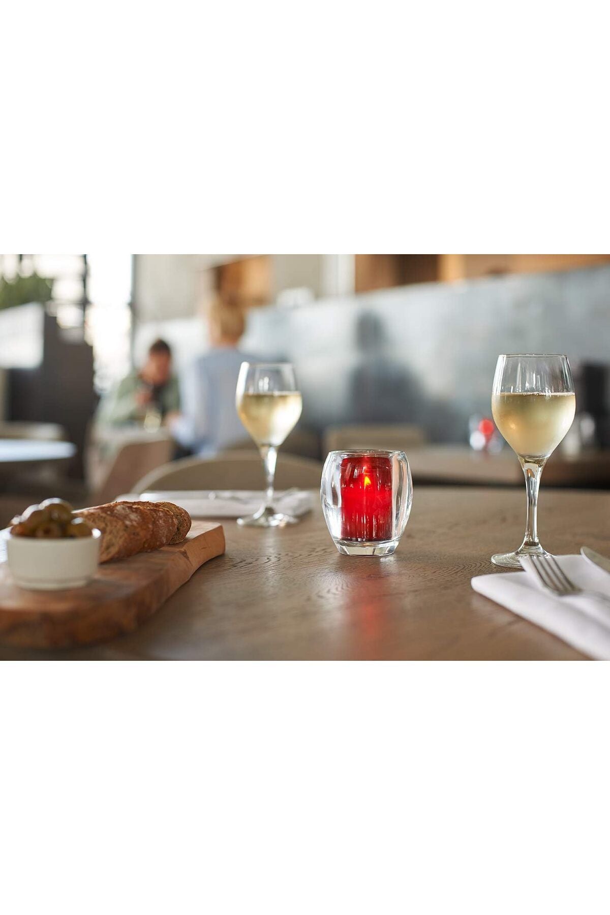 Yenigeldi 1 Adet (5cm*4cm) BOLSIUS 20 Saat Kırmızı Akrilik Avrupa Kalitesi Kokusuz Dumansız