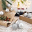 Yenigeldi 12'li Gümüş 5 Cm Yılbaşı Topu, Noel Topu, Çam Ağacı Topu,süs Topu
