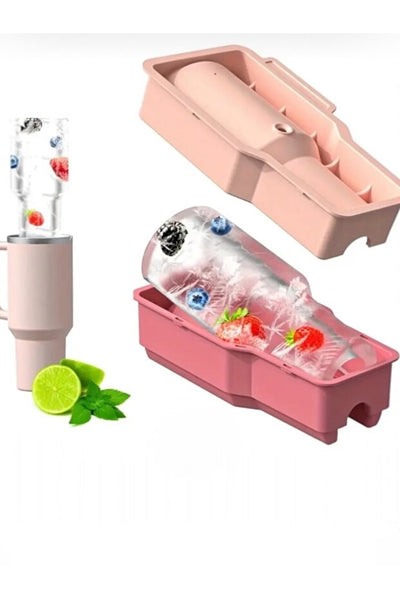 Yenigeldi Stenley Quencher 40 oz Quencher Uyumlu Silikon Buz Kalıbı – Yavaş Erime Teknolojisi