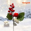 Yenigeldi 4 Adet Kokina Yılbaşı Yapay Meyve Dalları Noel Için, Red Berry Kırmızı Meyve Sapları T1194