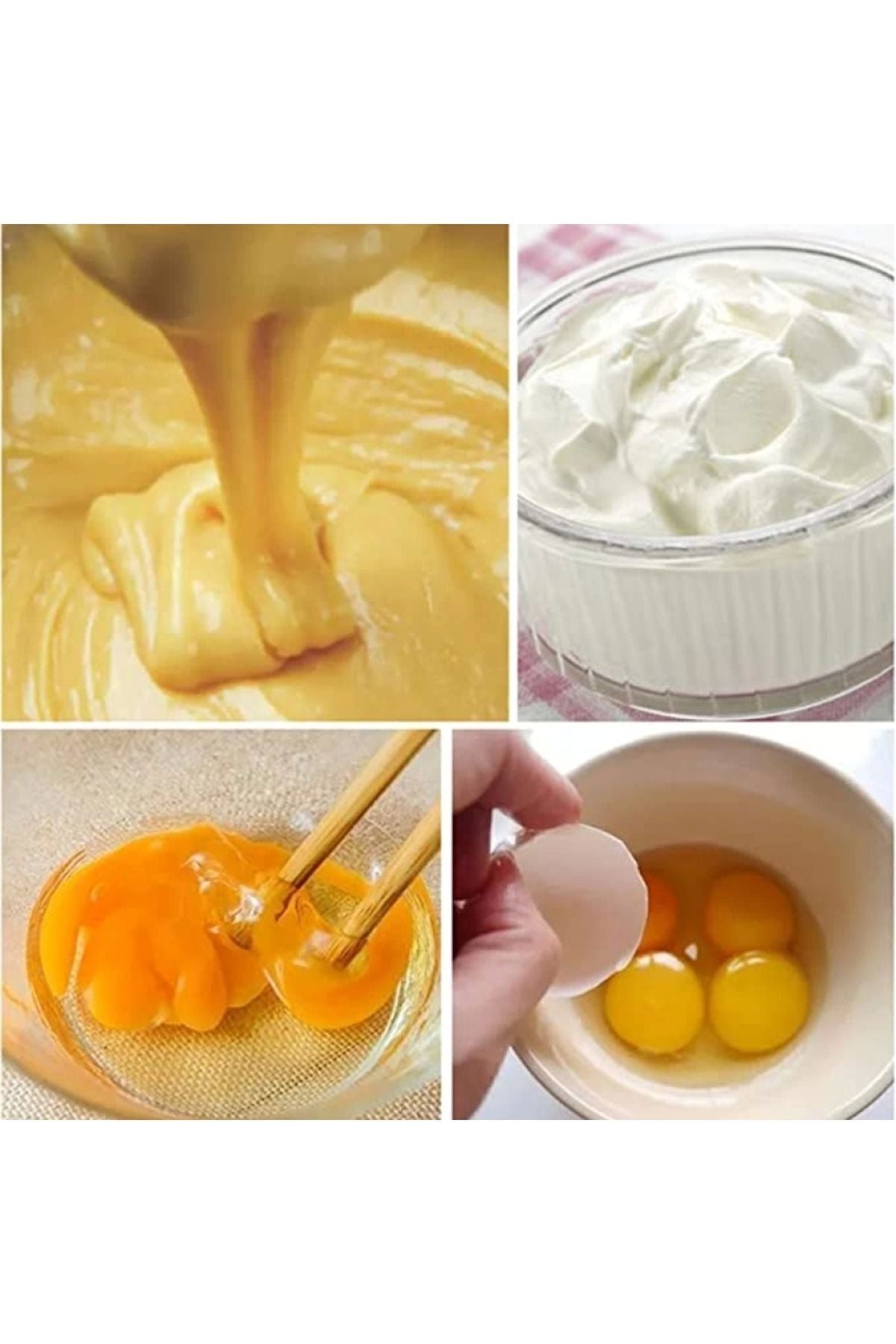 Yenigeldi Gri , Siyah Silikon Pratik Çırpıcı Çizdirmez Çırpıcı Yemek Pasta Pişirme Karıştırma Köpürtme