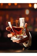 4 Adet İskoç Tarzı Kokteyl Bardak Viski Bourbon , Scotch , Likör, Votka, Burbon