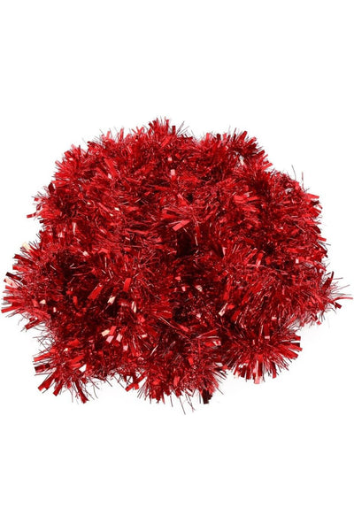 Yenigeldi 1 Adet 1.7 Metre Kırmızı Kalın Yılbaşı Püskül Süsü Tinsel Garland ,Süs t77