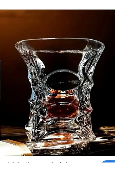 1 Adet İskoç Tarzı Kristal Görünümlü Viski Burbon Kokteyl Bardak