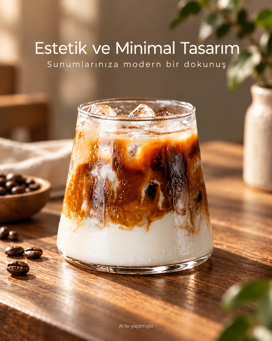 1 Adet Fuji Tasarımlı Volkan Formlu Borosilikat Cam Bardak