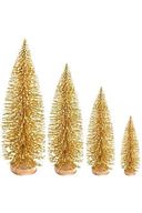 10 Cm T14 Yılbaşı Masa Çam Ağacı, Simli Çam Ağacı, Masa Dekorasyon, Süslü Minik Çam Ağacı(ORTA BOY)