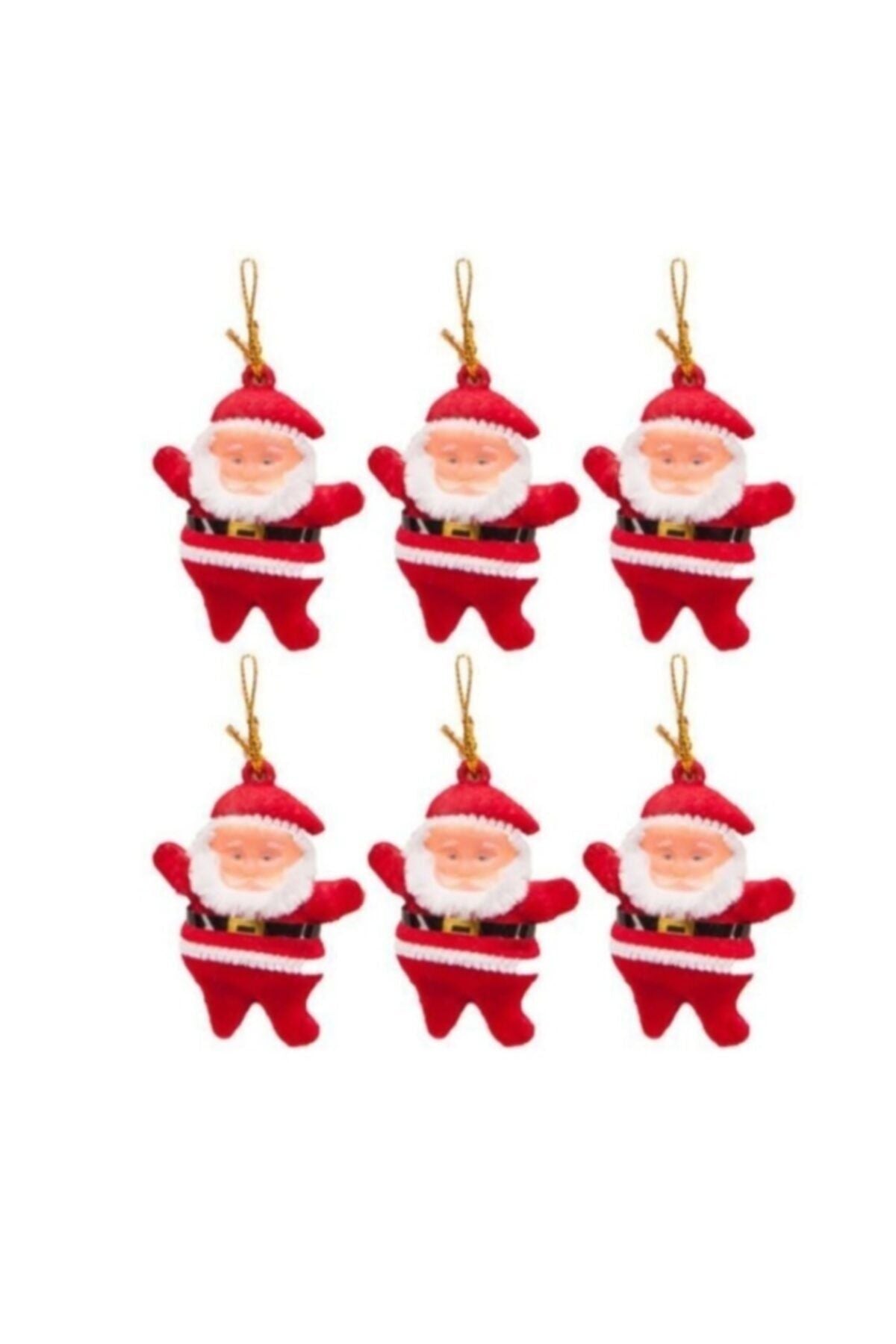 Yenigeldi Noel Baba Yılbaşı Ağacı Süsü 6 Adet