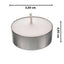 Süsle Baby Party Tealight Mum, 50 Adet, Beyaz