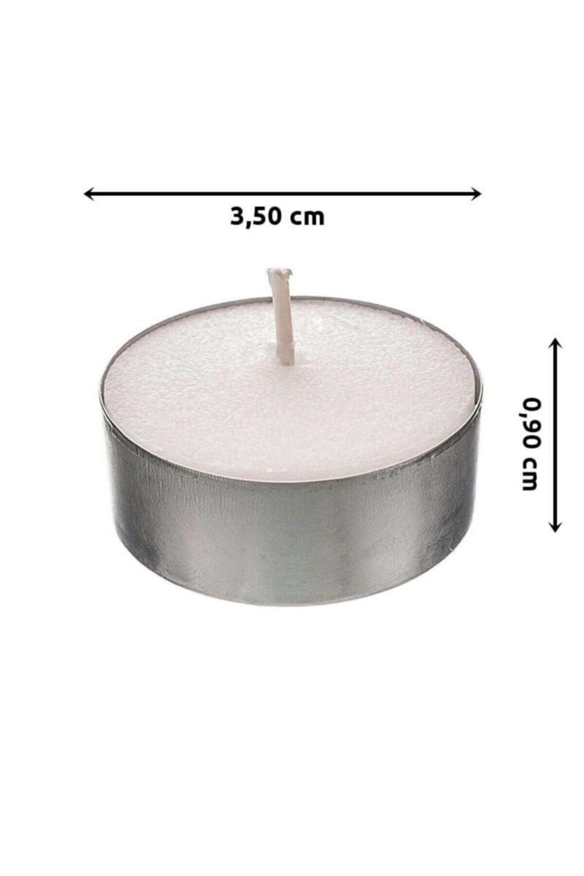 Süsle Baby Party Tealight Mum, 50 Adet, Beyaz