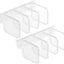 Yenigeldi 12 Pieces Plastic Refrigerator Divider Organizer Adjustable Refrigerator Pantry Grid Divider Separator