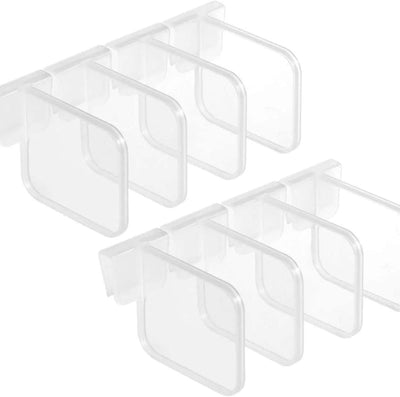 Yenigeldi 12 Pieces Plastic Refrigerator Divider Organizer Adjustable Refrigerator Pantry Grid Divider Separator