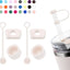 Yenigeldi Stanley Quencher Uyumlu Tumbler 30-40 Oz Sızdırmaz Seti Pembe