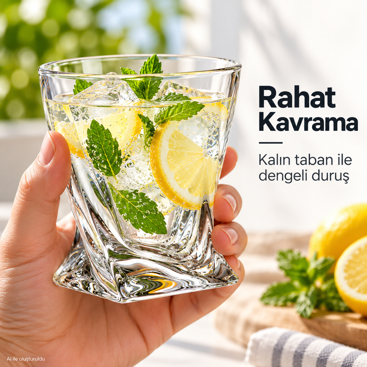 2 Adet İskoç Tarzı Kokteyl Bardağı