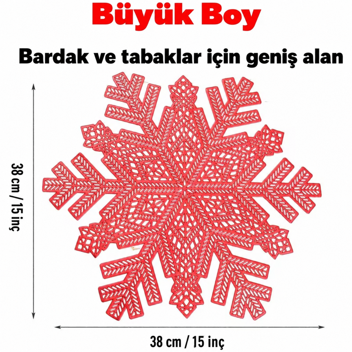 4 Adet Kar Tanesi Amerikan Servis Yılbaşı Dekorasyon Yıkanabilir
